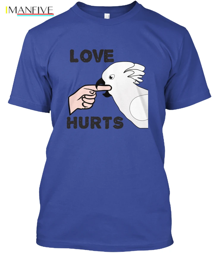 

Love Hurts Umbrella Cockatoo Parrot S - Popular Tagless Tee T-Shirt