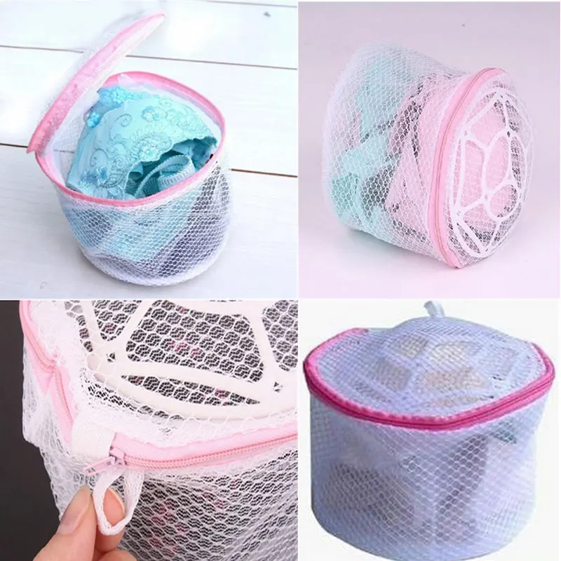 

Zipper Storage Basket Net Lingerie Laundry Bag Washing Machine Bra Underwear
