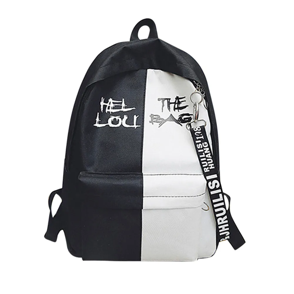 OCARDIAN рюкзак женский Корейская версия Высокое качество модные женские и мужские нейлон хит цвет Школьный Gripesack Прямая поставка M30 - Цвет: White