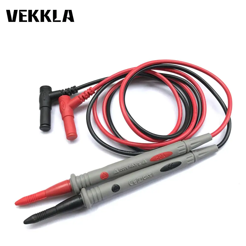 

1000V Universal Probe Test Leads Pin for Digital Multimeter Needle Tip Meter Multi Meter Tester Lead Probe Wire Pen Cable 20A