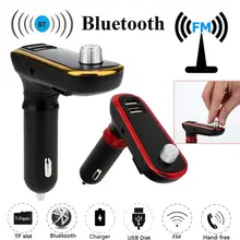 PC Твердый чехол для переноски MP3 плеер Беспроводной Hands-Free USB зарядка светодиодный MP3 Bluetooth Автомобильный fm-передатчик Bluetooth с микрофоном Прямая АПРЕЛЬ 9