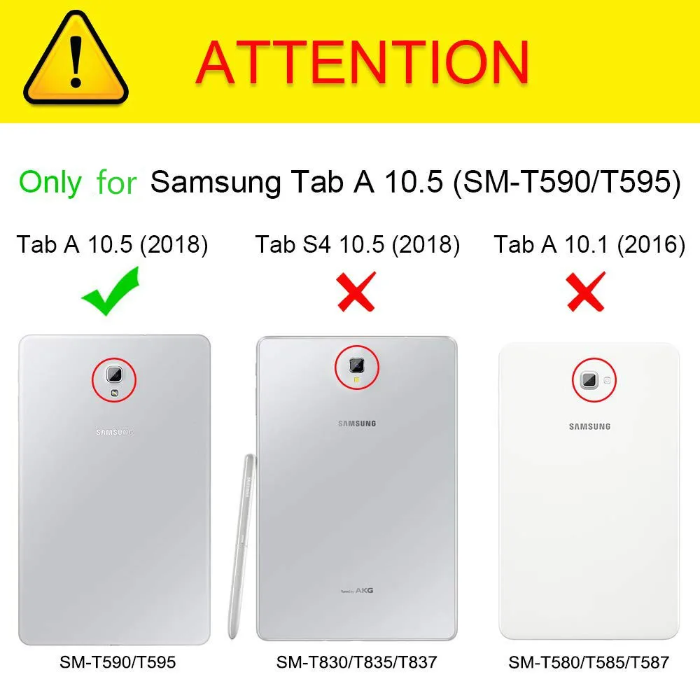 Для Samsung Galaxy Tab A A2 10 5 чехол 360 градусов вращающийся стенд PU кожаный для SM T590