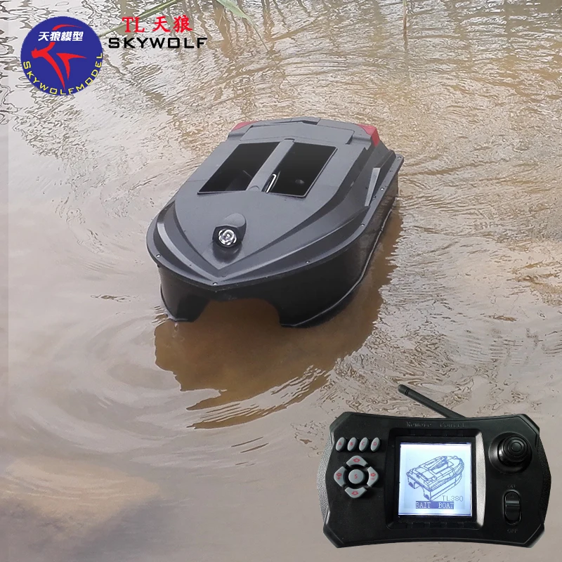 Professional Remote Control Fishing Boat TL-380D Dual Bait Well 3KG Load GPS Positioning Sonar Fish Finder Auto RC Baiting Boat 2