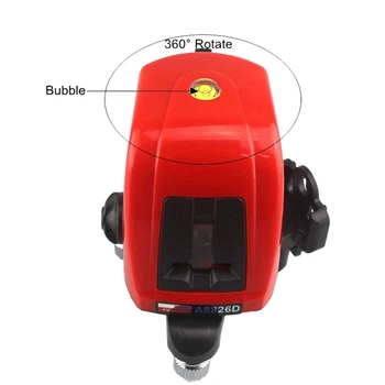 

New Original High Quality Laser Level 2 with 1 Point 360 degree Rotation Self- leveling Rotary Self-leveling Cross Laser Meter