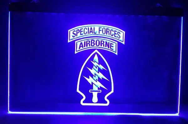 Спецназ airborne пивной бар паб Ресторан паб-Клуб led noen светильник знак для домашнего