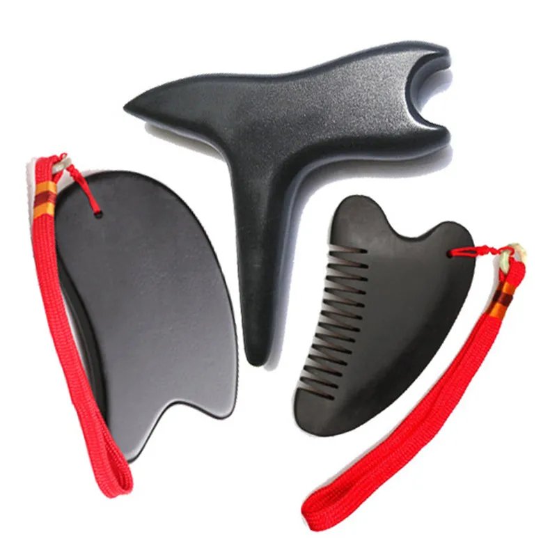 1 Pack 100% natural black basalt stone relax guasha board for wrinkle removal whitening face care beauty face equipment tools 1 Pack 100% natural black basalt stone relax guasha board for wrinkle removal whitening face care beauty face equipment tools