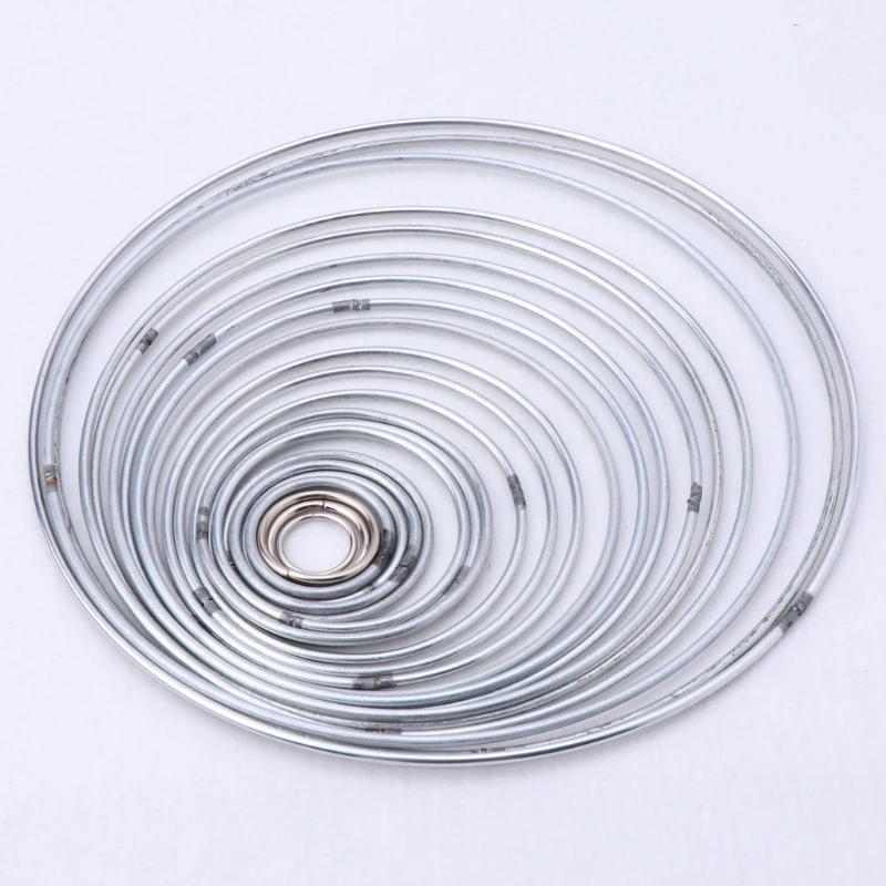 22 unids/set Metal aro atrapasueños anillo colgante de pared macramé artesanía hogar bricolaje Decoración 22 unids/set Metal aro atrapasueños anillo colgante de pared macramé artesanía hogar bricolaje Decoración