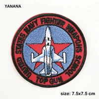 Top Gun NAVY air force Badge Patches for Clothing DIY Stripes Applique Clothes Stickers Iron on Creative Badges Parches - Image 2