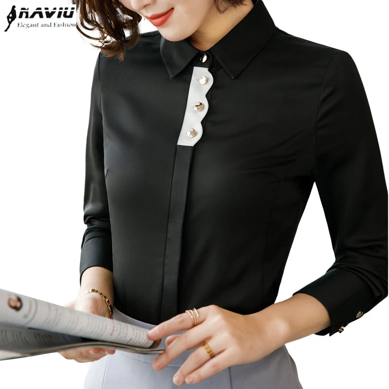 Black work tops ladies Clearance