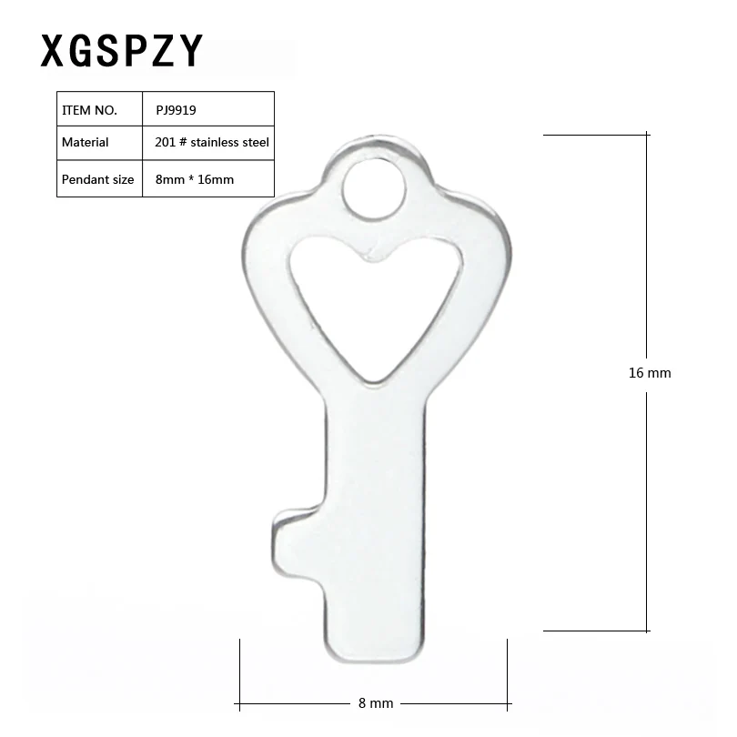 Xgspzy модные Нержавеющая сталь ключ браслет/Цепочки и ожерелья подвеска Для