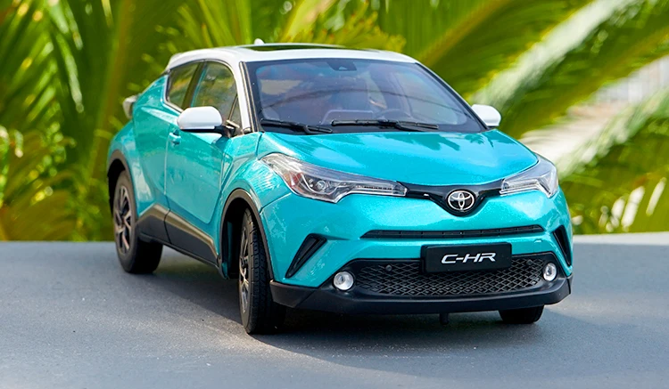 6 цветов 1:18 TOYOTA C-HR модель из цинкового сплава, высококачественная металлическая коллекция и Подарочная модель автомобиля украшения