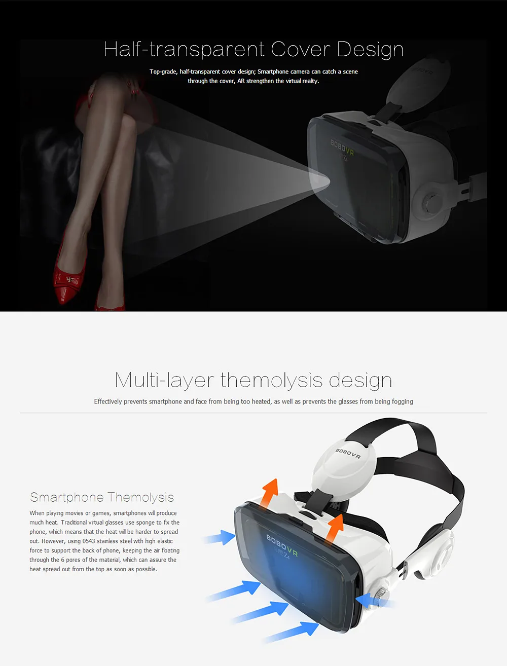 Xiaozhai BOBOVR Z4 Virtual Reality 3D glasses 120 Degrees FOV VR Box Headset 3D Movie Video Game with Headphone_6
