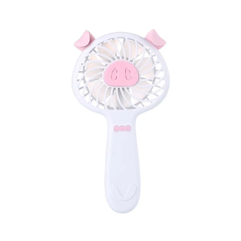

air conditioning USB outdoor handheld Silent student Portable USB Mini Essential Oil Humidifier Pig Shaped Charging Fan