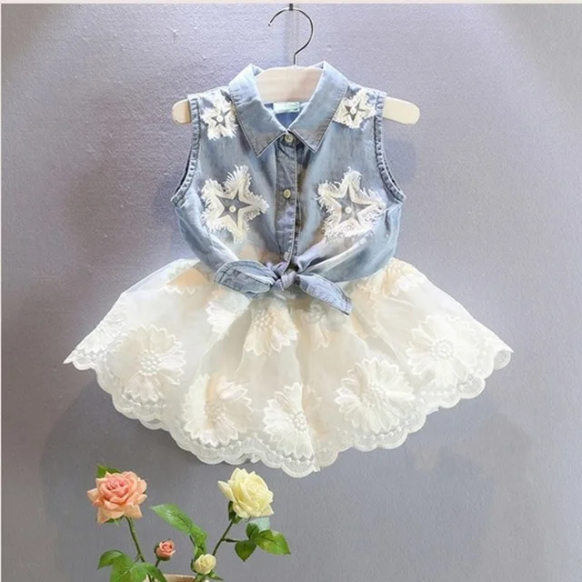 EMS-DHL-free-toddler-Girls-Children-kids-2pc-Suit-Denim-top-Lace-Skirt-Casual-Suit-Children.jpg_640x640