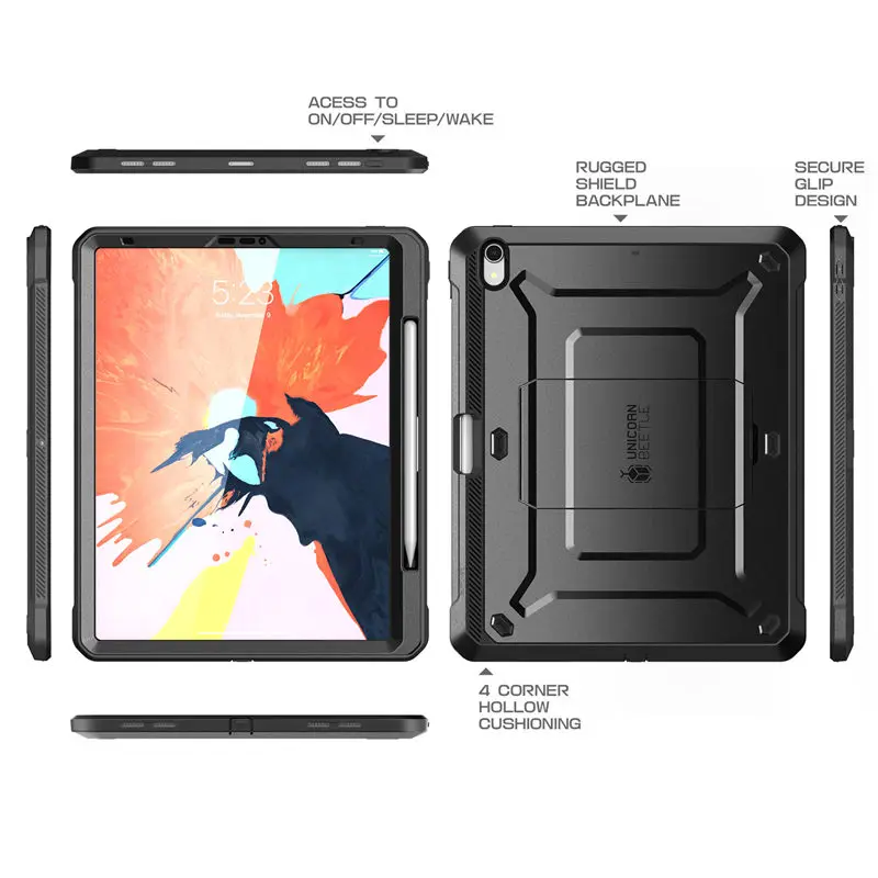  Compatible Apple Pencil For iPad Pro 12.9 Case (2018) SUPCASE UB PRO Full-body Cover with Built-in 
