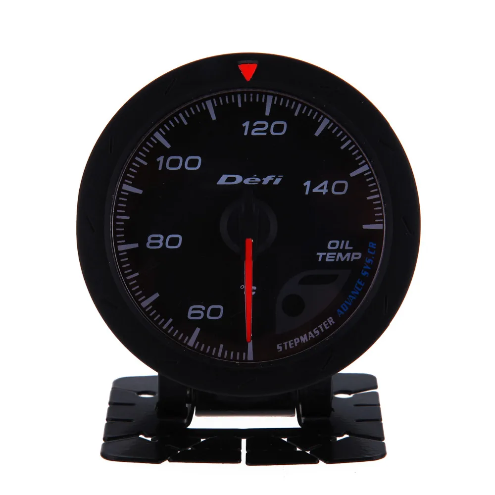60mm 12V Black Face Car Motor meter Indicator Oil Temp Gauge Kit Blackin ATV Parts