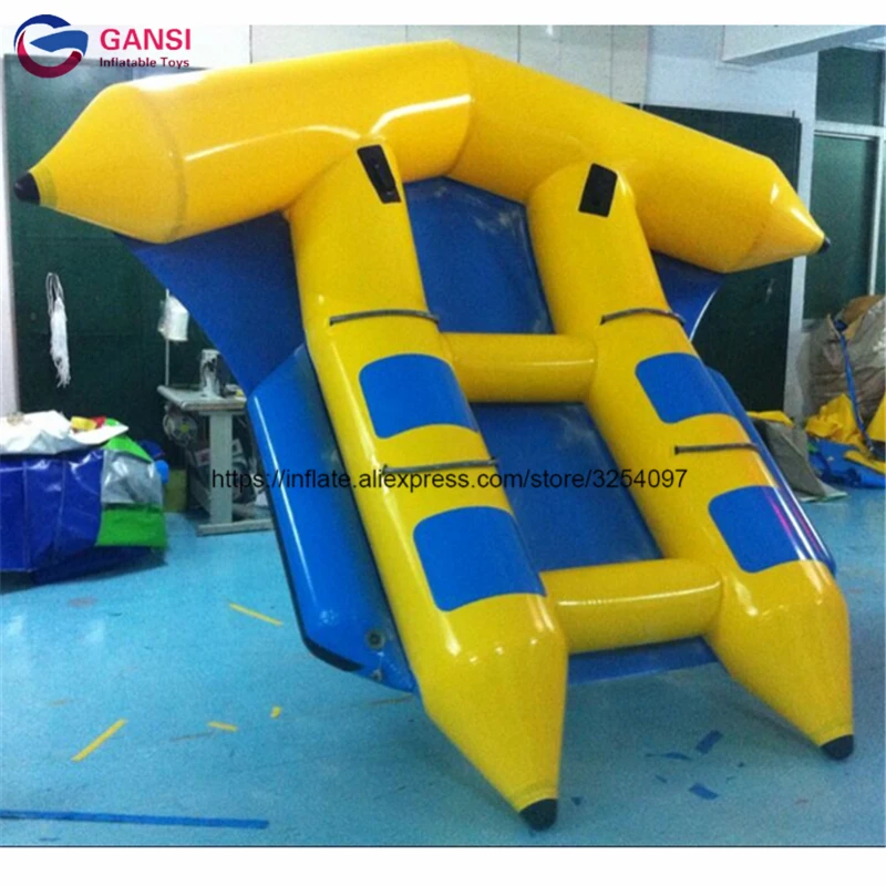 

High Quality Kids Inflatable Flying Banana Boat 4X1.5M Inflatable Flying Fish Towable For Sale