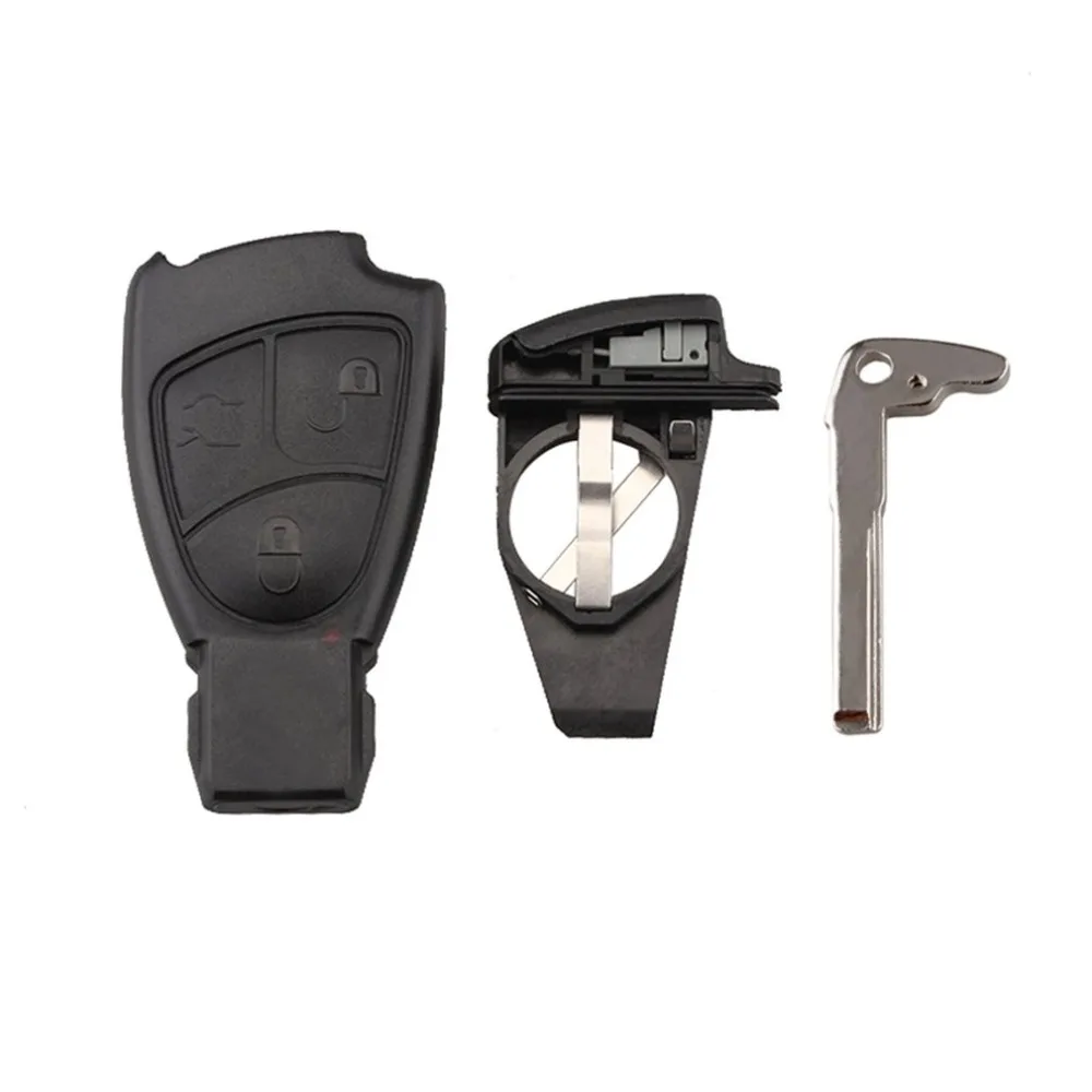 

Original 3 Buttons Smart Key Case Fob Case Shell With Battery Holder Clip Replacement For Mercedes Benz Z18 Car Accessories