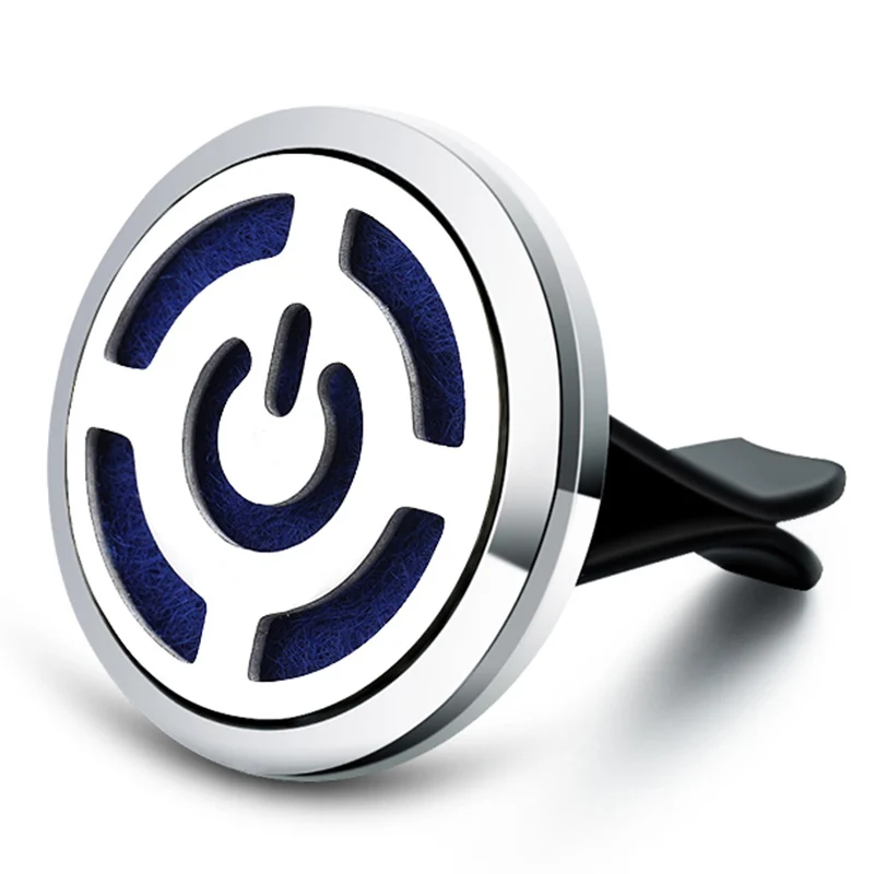 

2019 Switch Pattern Car Air Diffuser Stainless Steel Freshener Car Essential Oil Diffuser Perfume Aromatherapy Necklace Lockets