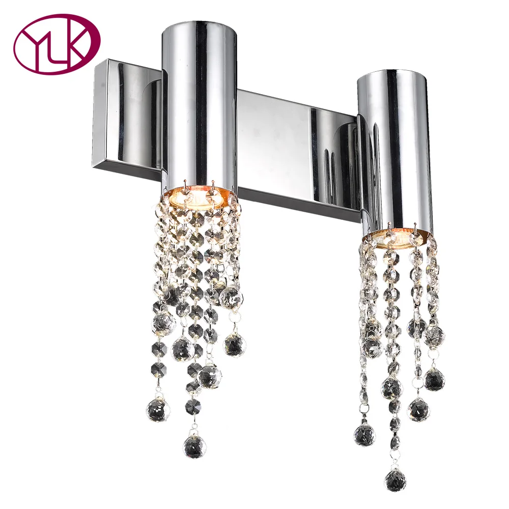 

Youlaike Creative Crystal LED Wall Lamps Modern Light Fixture Luminous Lighting Sconce AC85-265V Wall lights decorate