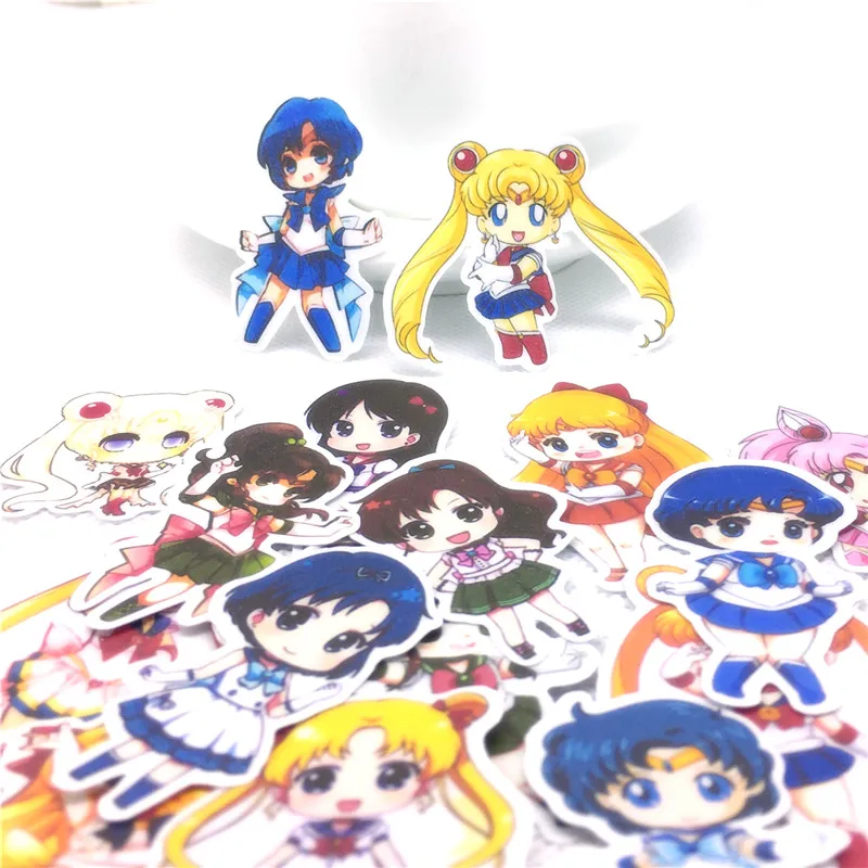 

20 Pcs/lo Cute anime girl adhesive paper sticker childr diy Handmade Gift Card photo album Scrapbooking diary decor stickers