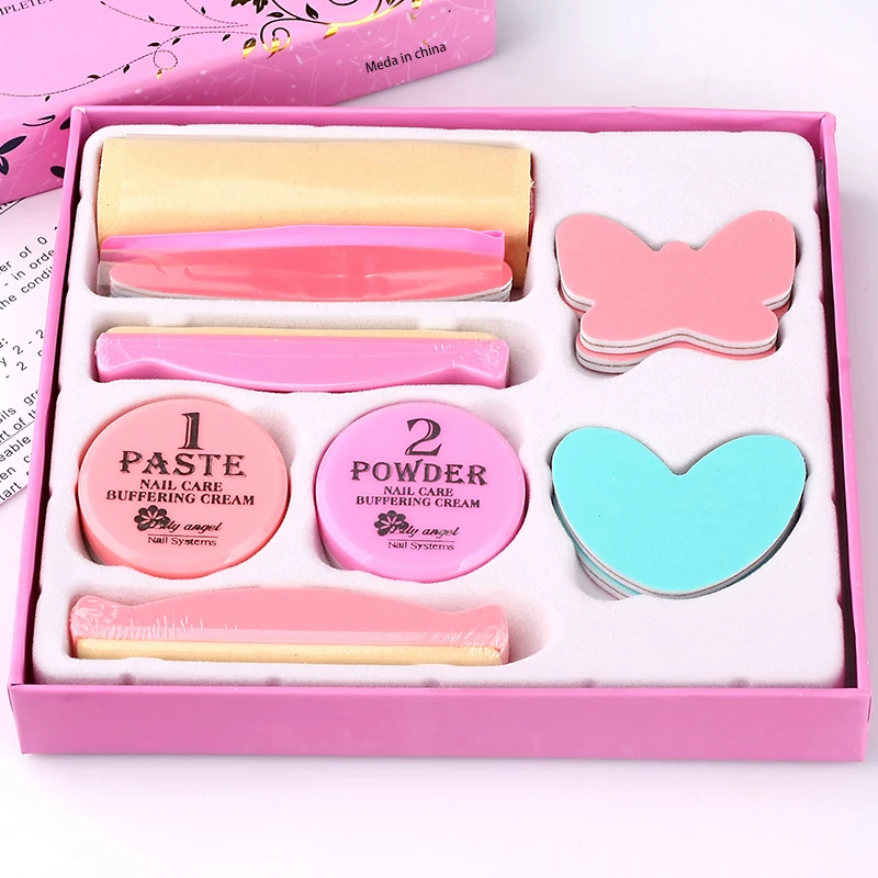 Nail Treatments&Conditioner&Care 11Pcs/Set Nail Polishing Paste&Powder Nail art Manicure Luster Buf