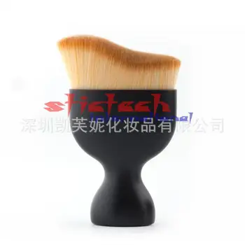 

by ems or dhl 100 PCS Contour Foundation Brush S Shape Makeup Tools Cream Makeup Brushes Loose Powder Brush