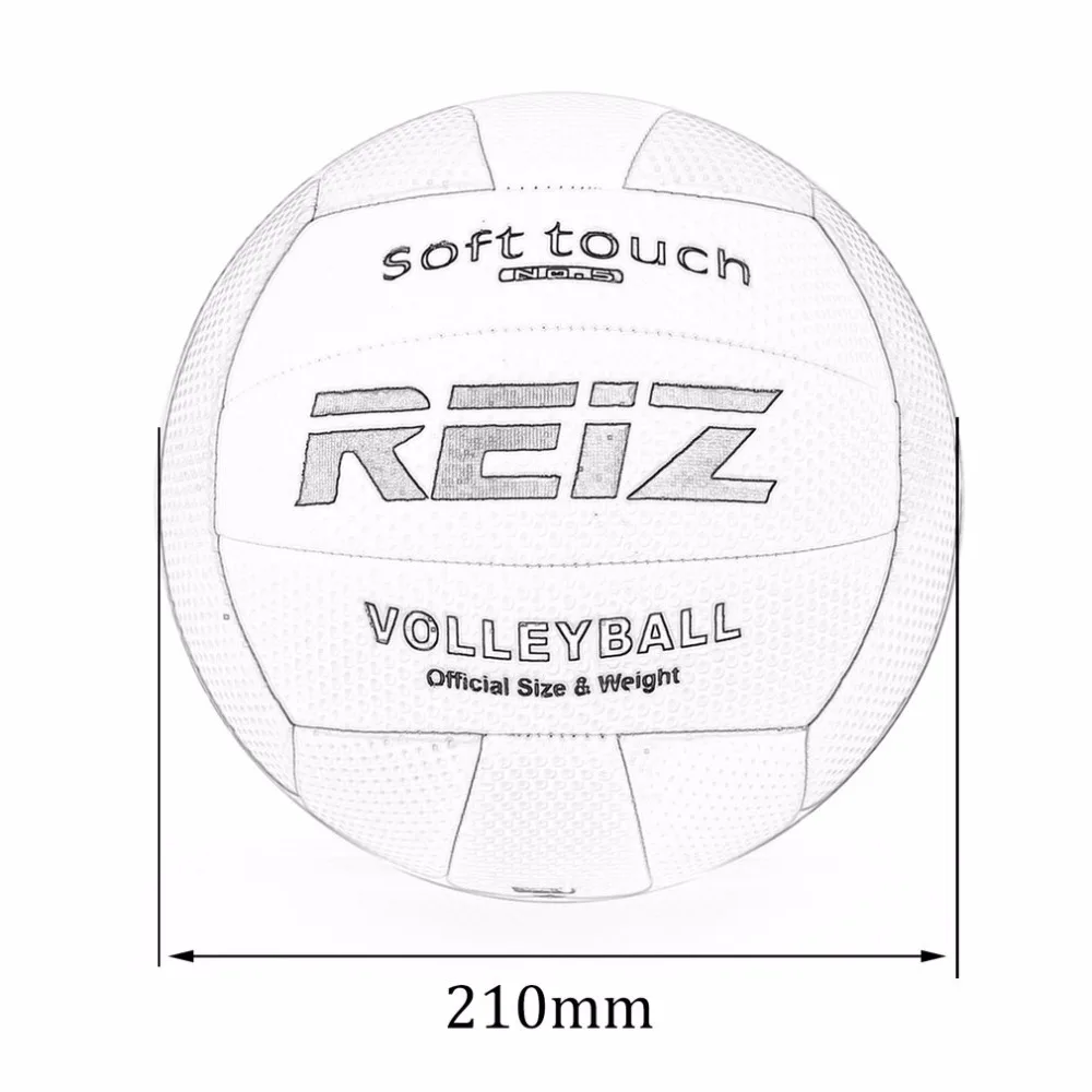 Мягкий сенсорный ПУ кожа 5# Волейбольный мяч для улицы Крытая тренировка для соревнований Стандартный Волейбольный мяч для студентов Горячая