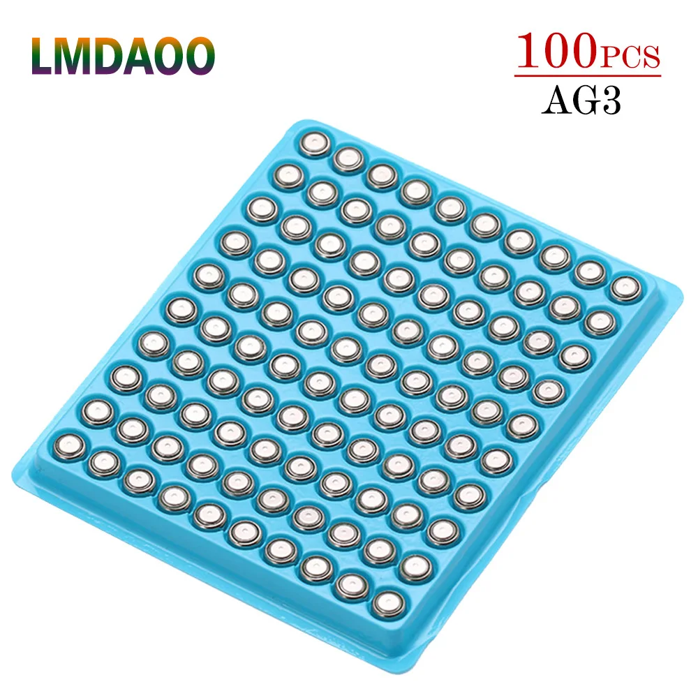 100 шт./лот LR41 AG3 SR41W 392 192 GP192A LR736 кнопочный элемент питания часов батареи для