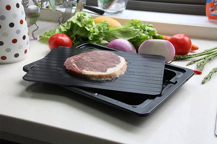Fast Defrosting Tray Thaw Frozen Food Meat Fruit Quick Defrosting Plate Board Defrost Kitchen Gadget Tool Fast Defrosting Tray Thaw Frozen Food Meat Fruit Quick Defrosting Plate Board Defrost Kitchen Gadget Tool
