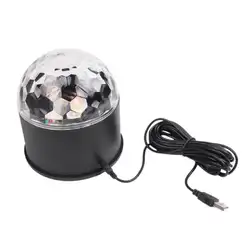 Красочный поворотный голосовой пульт дистанционного шаровой указатель света MP3 музыка светодиодный кристалл магический шар лампа