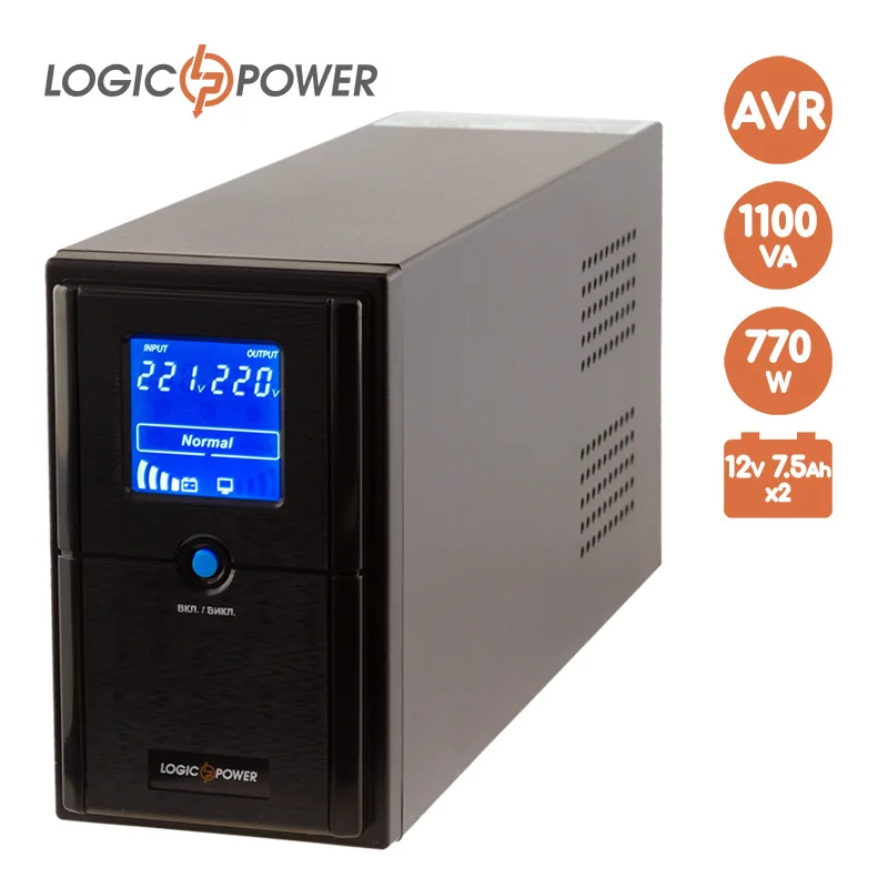uninterruptible ups power computer supply battery 2x12V/7,5Ah, 770W