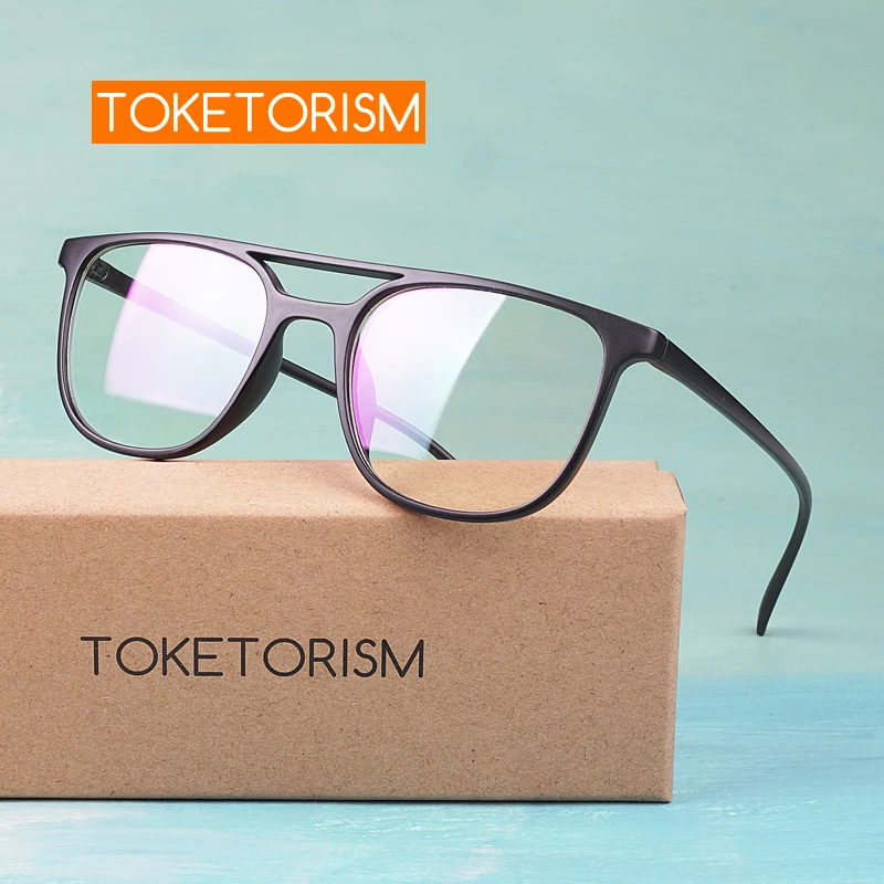 

Toketorism vintage spectacle frame double bridge fashion women frames for optical lenses 8442
