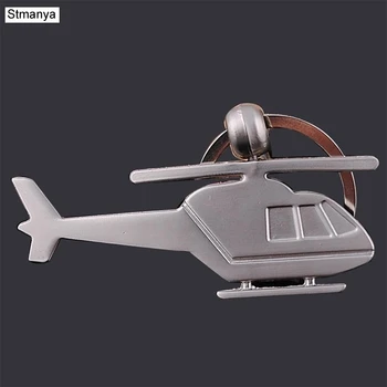 

Helicopter key chain stainless steel Keychain Car Key Chain aircraft modeling Key Ring Birthday Gift For Man Women #17145