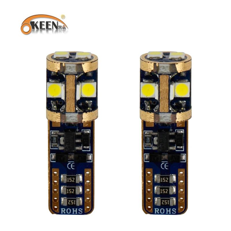 Автомобильная светодиодная лампа OKEEN светодиодные лампы для фар 10SMD 3030 168 W5W 9SMD CAN