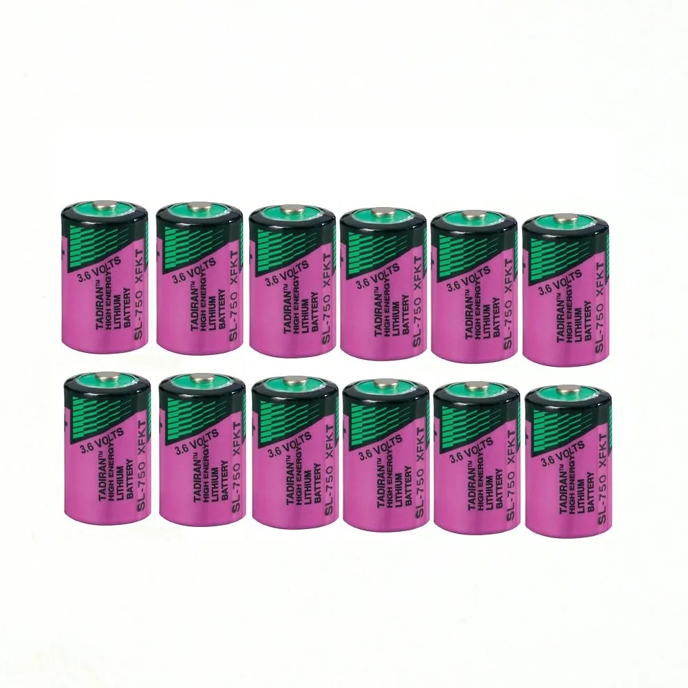 12 шт./лот Высококачественная новая фотосессия 1 / 2AA ER14250 SL350 3 6 V 1/2 AA PLC литиевая
