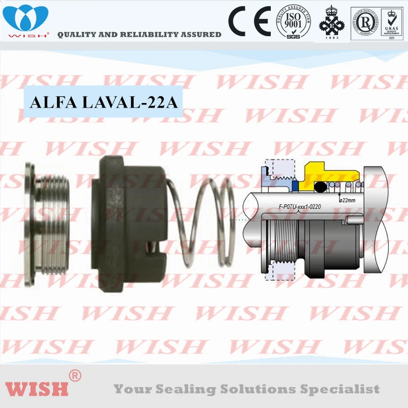 AL 22A механическое уплотнение 22 мм полное для туфель Alfa Laval CM & EM Series AES P07 Billi BB13A(22