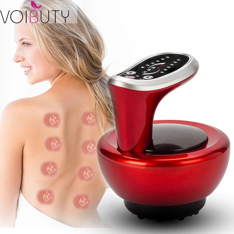 Electric Cupping Stimulate Acupoints Scraping Massager Vacuum Suction Body Relaxation Massage Scraper Guasha Device Healthy Care |