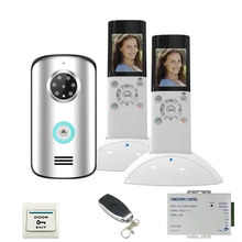 JERUAN Wireless remote control video door phone doorbell intercom system KIT IP55 waterproof Camera +remote control
