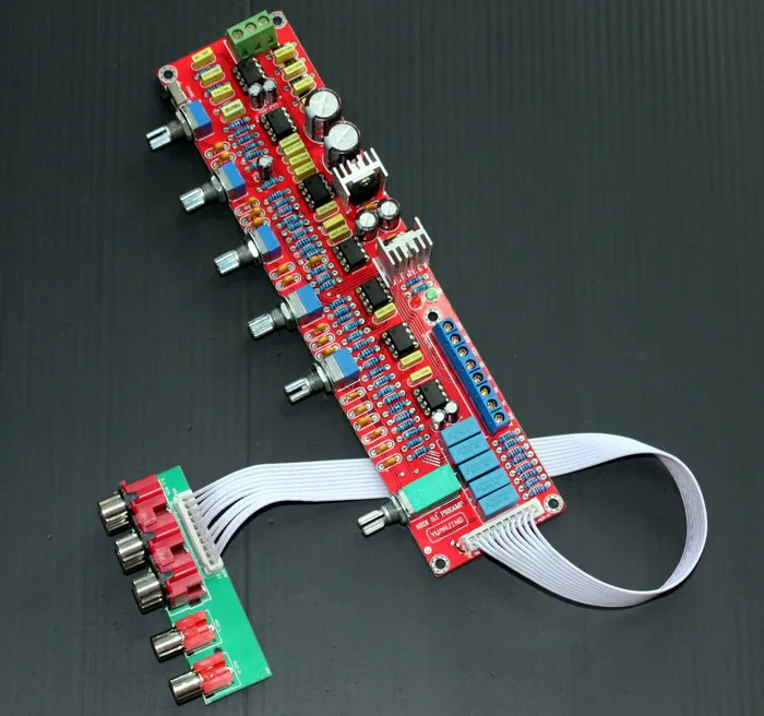 NE5532 HIFI 5 1 низкочастотная плата 50 150 Гц для усилителя 2X1000UF|tone board|ne5532 hifihifi 5.1 |