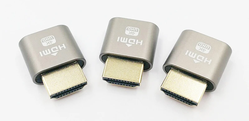 Адаптер Виртуального дисплея VGA 1 шт. адаптер HDMI 4 DDC EDID подключаемый разъем