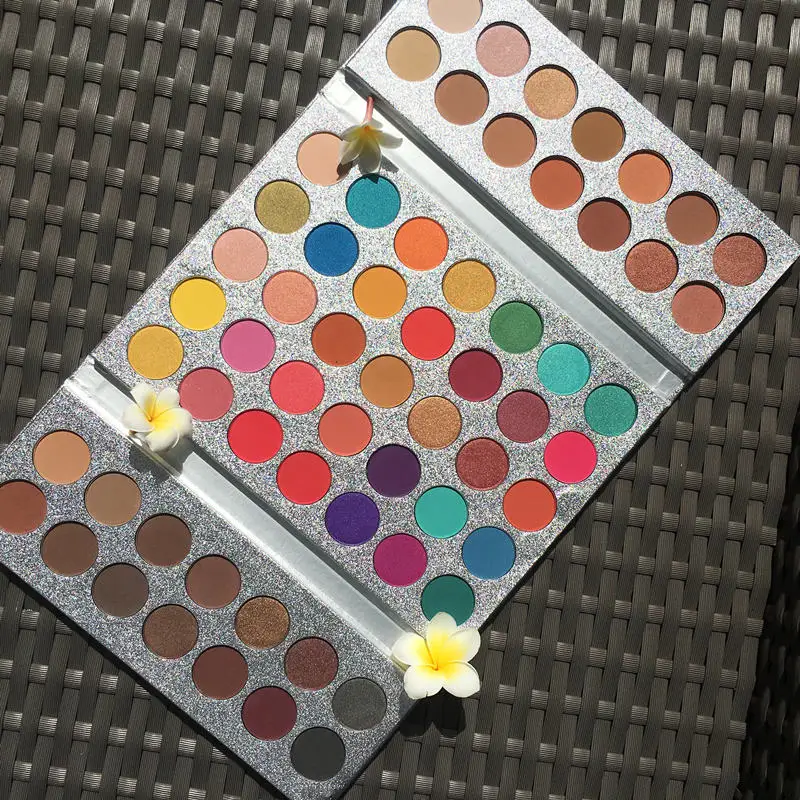 Beauty Glazed 63 Color Makeup Eyeshadow Pallete Pigment Glitter Shimmer Make Up Smoky Eye Shadow Palette Sombra Paleta De Sombra