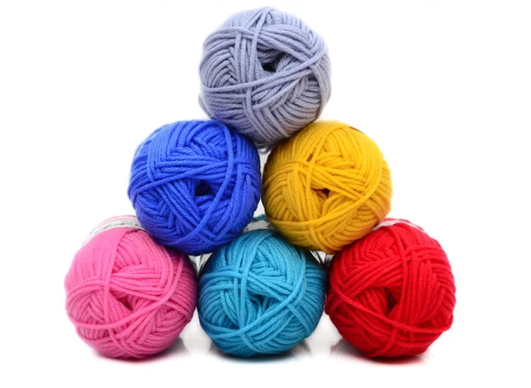 mylb 50g High Quality Warm DIY Milk Cotton Yarn Baby Wool Yarn for Knitting Children Hand Knitted Yarn Knit Blanket Crochet Yarn