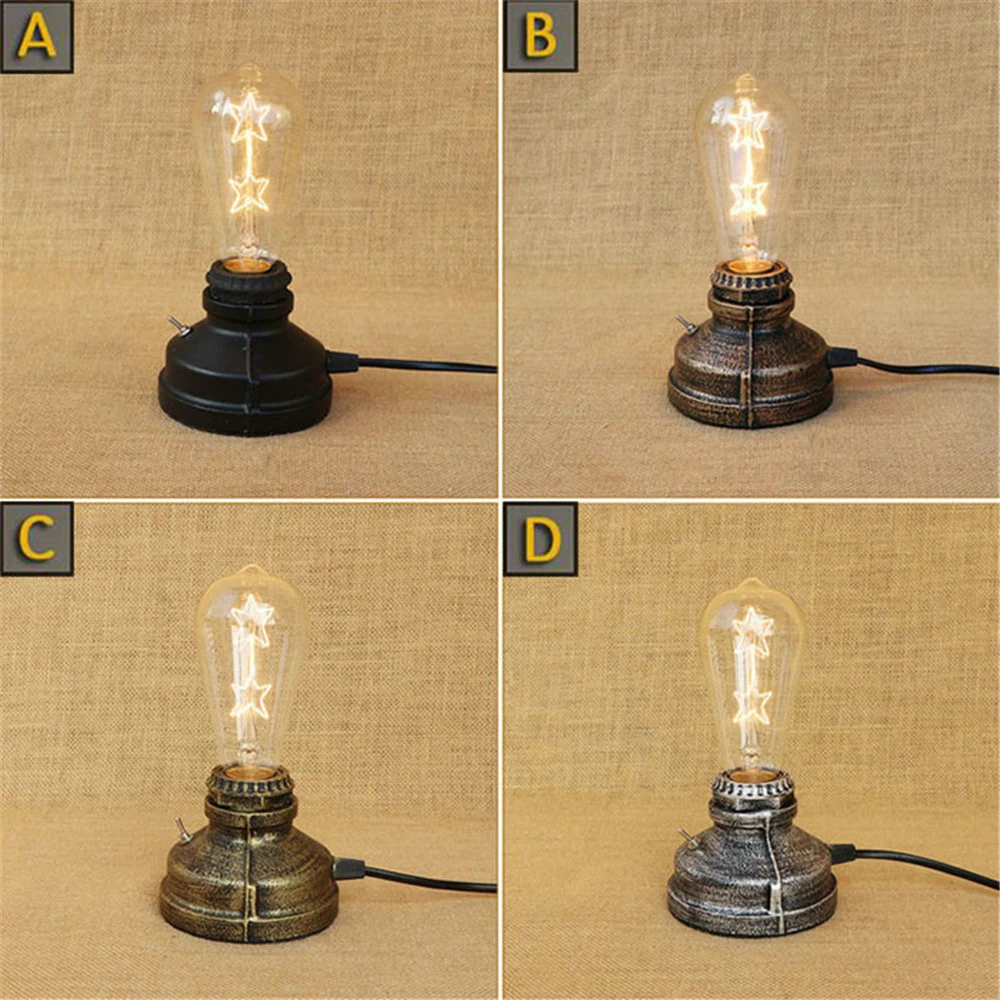 rustic industrial desk lamp