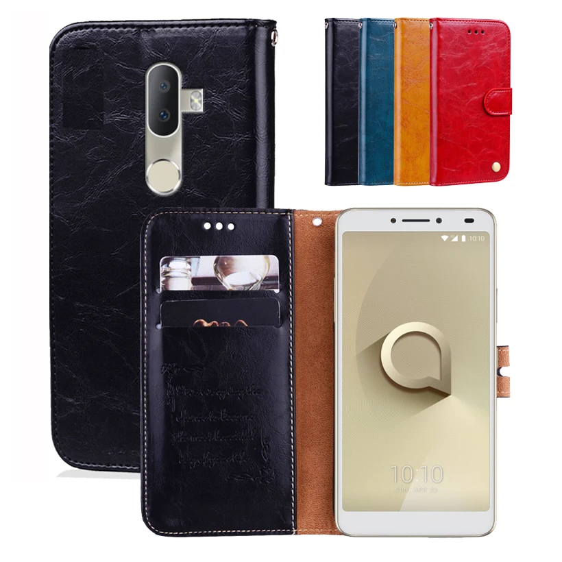 Новейший кошелек чехол для Alcatel 3 V 5099D кожаный мобильного телефона на заднюю