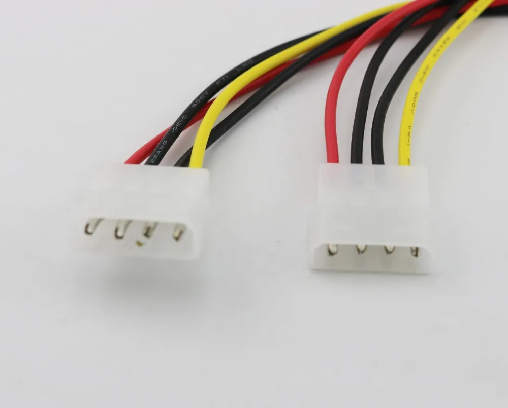 1 шт. удлинитель питания 4 pin LP4 Molex штекер для штекерного адаптера 30 см 1 фут