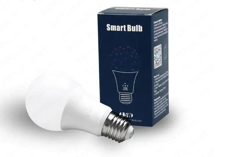 Волшебный синий 4,5 Вт E27 RGBW светодиодный светильник wifi лампочка умное освещение Bluetooth лампа Изменение цвета Затемнения AC85-265V для дома отеля