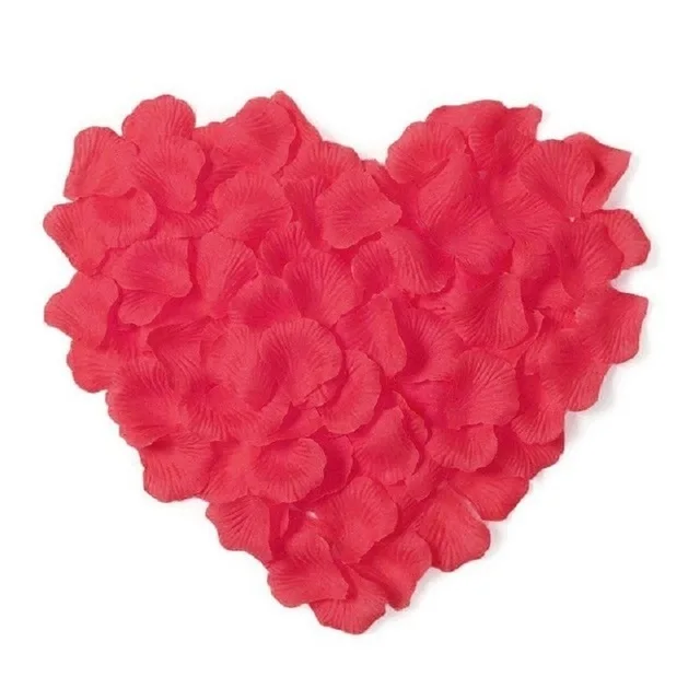 500 pcs/lot 5*5cm Lifelike Artificial Silk Red Rose Petals Decorations for Wedding Party - Цвет: A