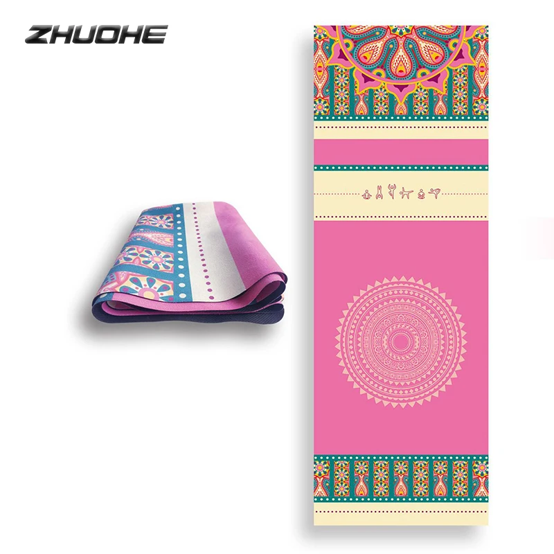 ZHUOHE Дорожный Коврик для йоги натуральный резиновый нескользящий коврик Лидер