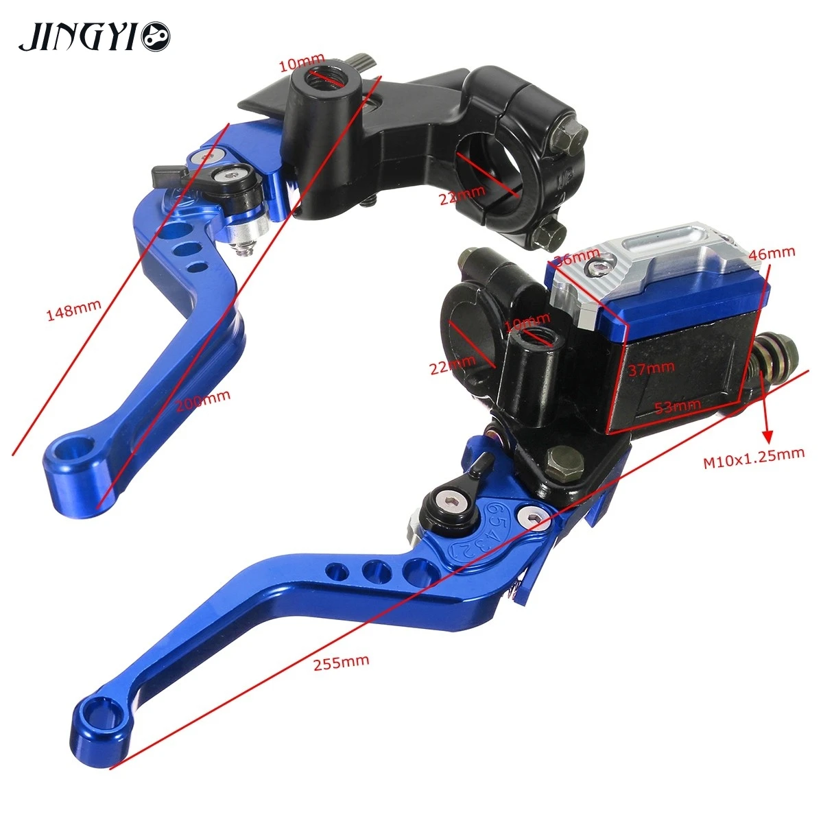 Cilindro maestro de palanca de freno de embrague hidráulico de motocicleta CNC para cb 400 leve freno frizone moto ltz 400 cbr250r